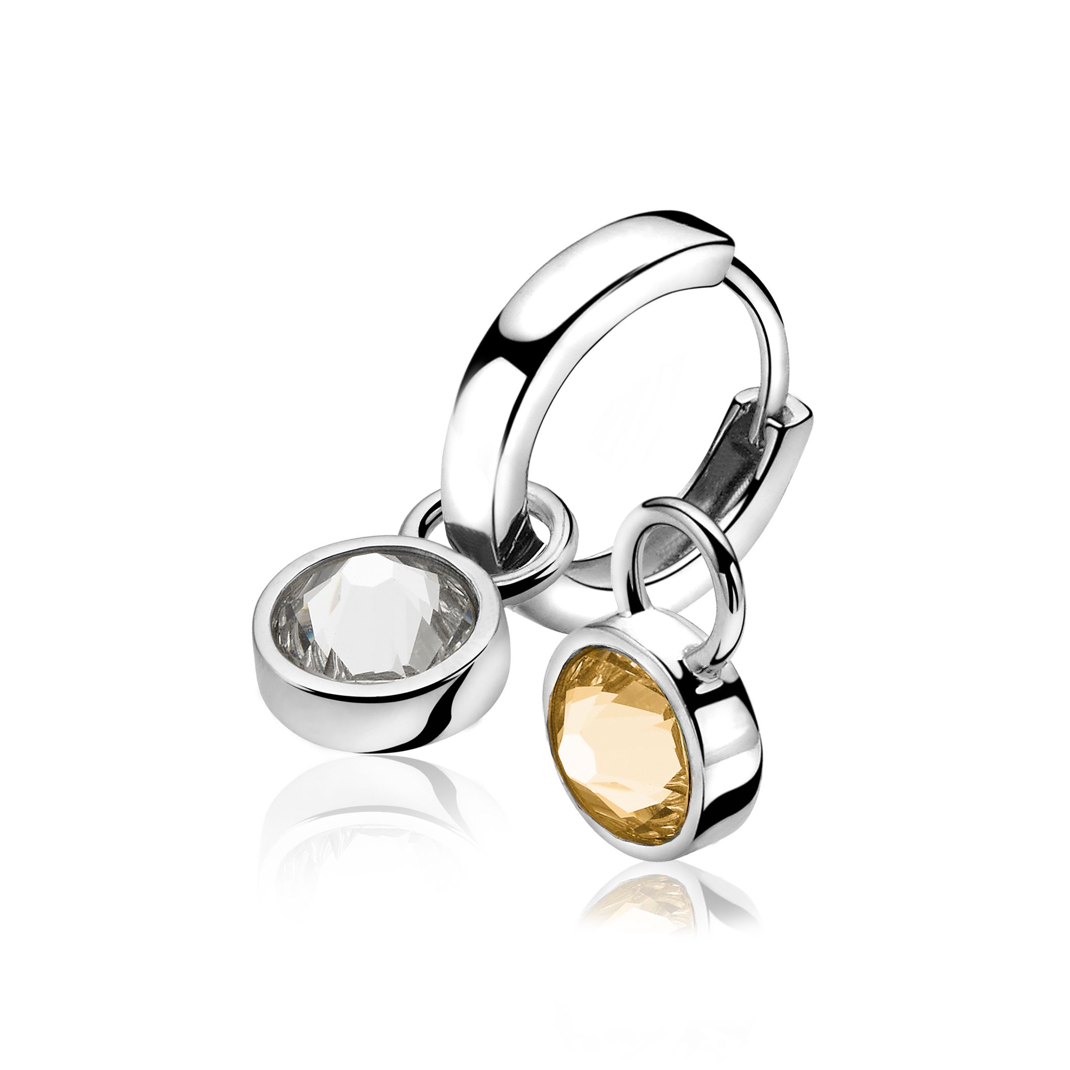 Zinzi Creoolhanger ZICH1006C Wit Champagne