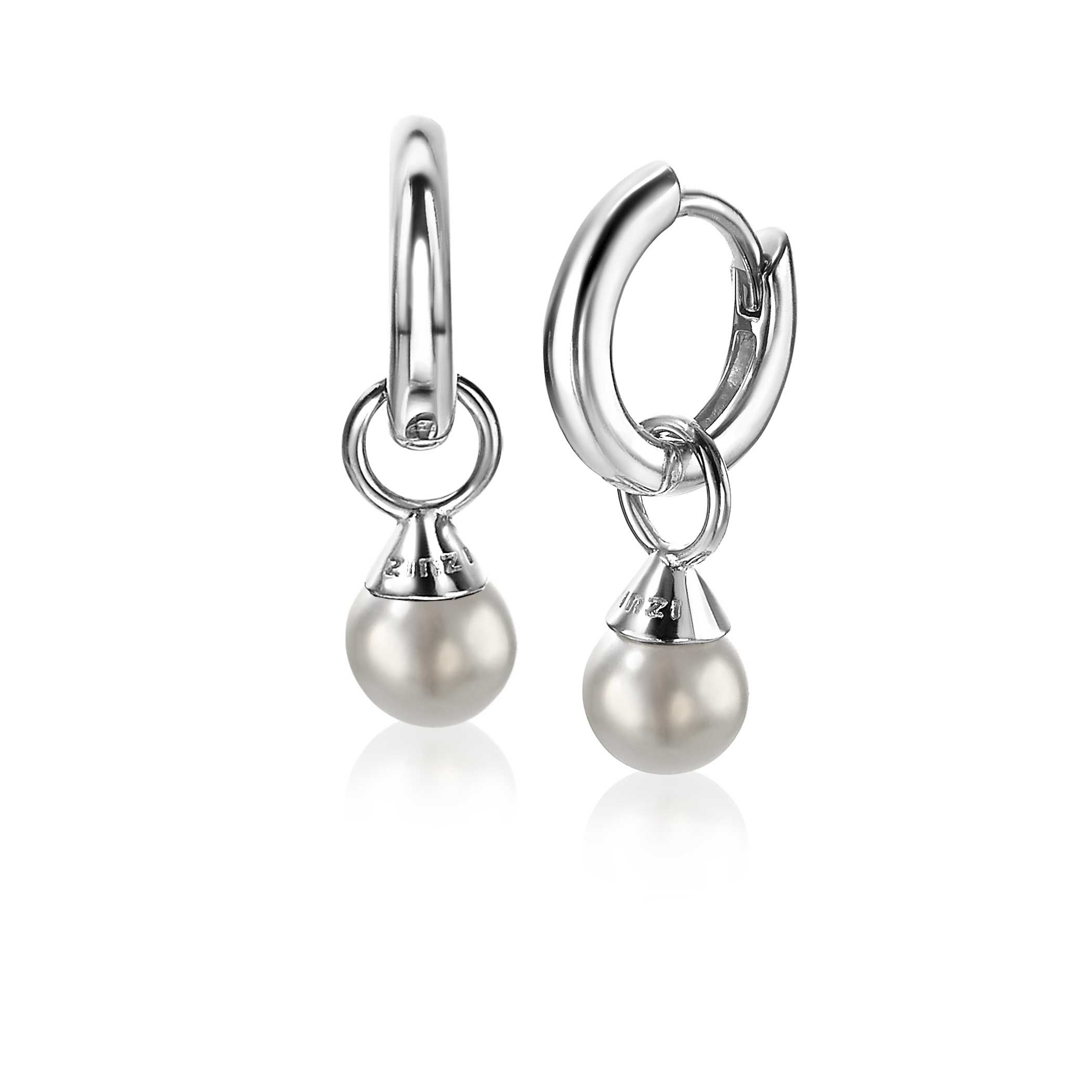 Zinzi Creoolhanger ZICH1749LG Parels Lichtgrijs