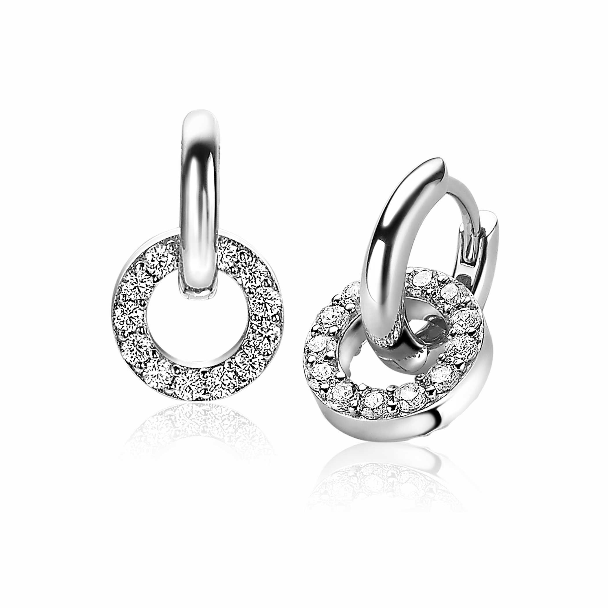 Zinzi Creoolhanger ZICH2155 Cirkel Zirconia