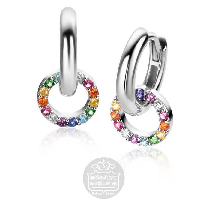Zinzi Creoolhanger ZICH2170Z Cirkel Regenboog - Afbeelding 3