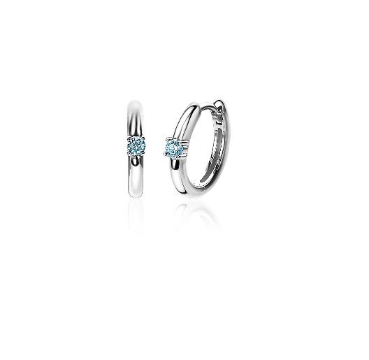 Zinzi Creolen ZIO2224B Zilver Zirconia