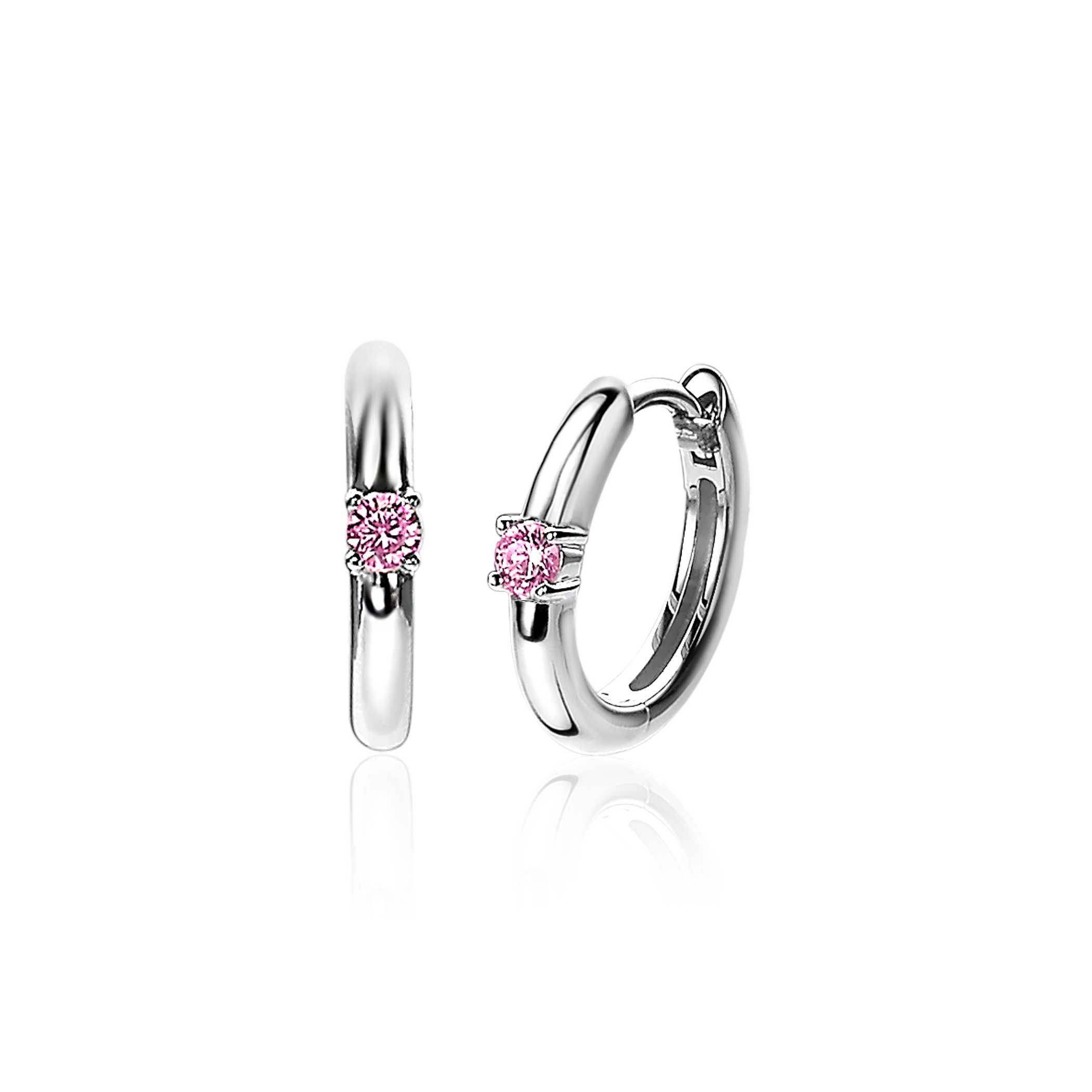 Zinzi Creolen ZIO2224R Zilver Zirconia