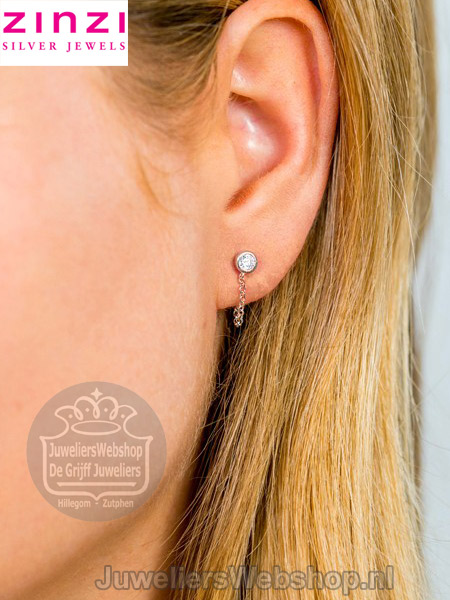 Zinzi Oorknoppen ZIO1773 Zirconia - Afbeelding 3