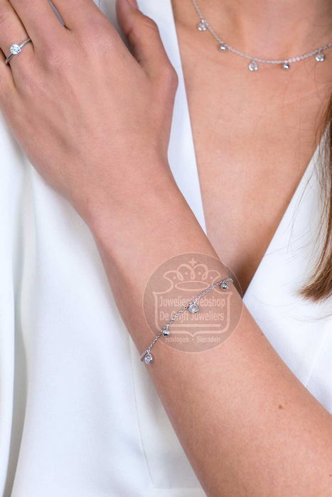 Zinzi Armband ZIA2192 Zilver Bolletjes Zirconia - Afbeelding 2