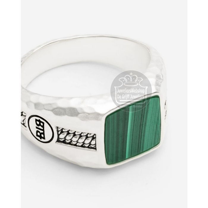 Buddha to Buddha Ring 046MA Tangguh Small Malachite 18mm - Afbeelding 3