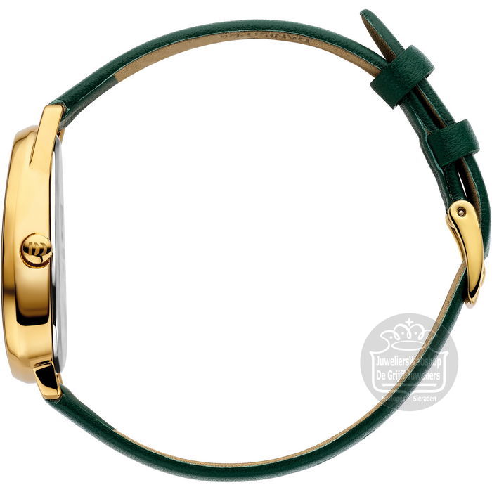 Danish Design Fjordsten horloge IV32Q1306 Goldplated groen - Afbeelding 4