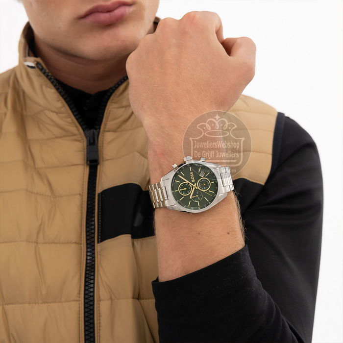 Hugo Boss Grand Prix Chrono Horloge HB1514265 Groen - Afbeelding 4