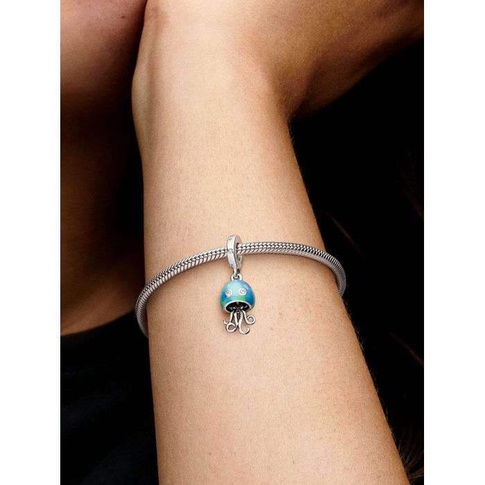 Pandora Bedel Silver Kleurveranderende Kwal Charm 792704C01 - Afbeelding 2