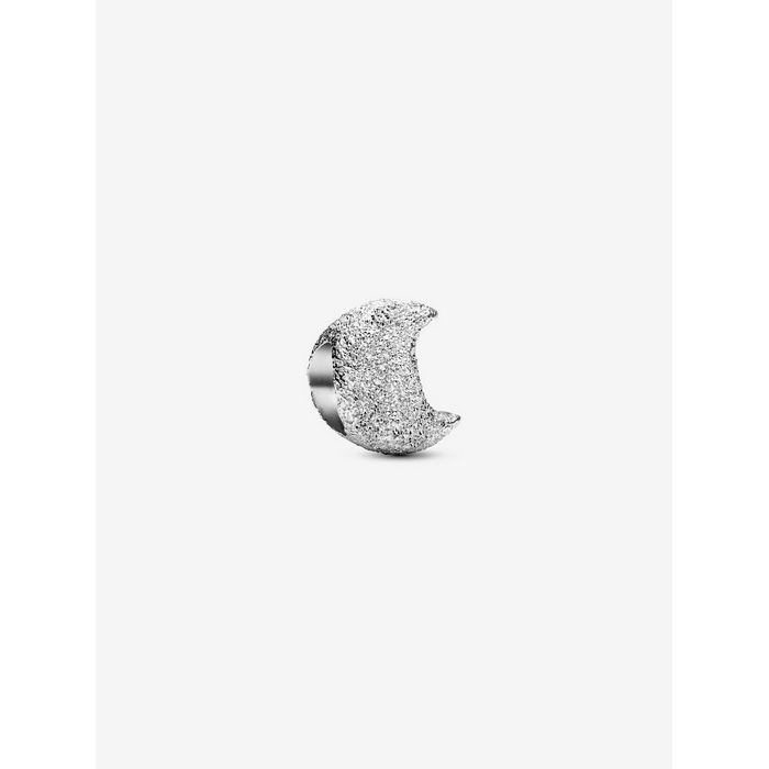 Pandora Bedel Silver Getextureerde Mini Maan Charm 794054C00