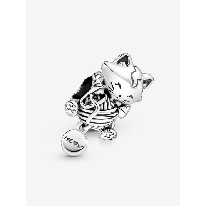 Pandora Bedel Silver Kitten & Bol Wol Charm 799535C00 - Afbeelding 4