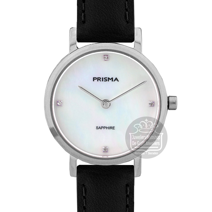 Prisma horloge P1400 dames Titanium Parelmoer Leer - Afbeelding 3