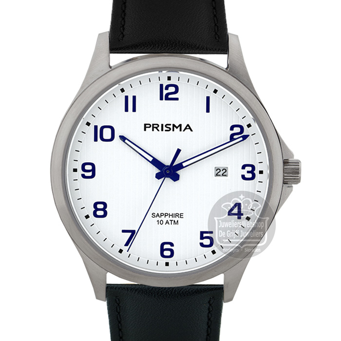 Prisma Horloge P1405 Heren Titanium Leer - Afbeelding 3