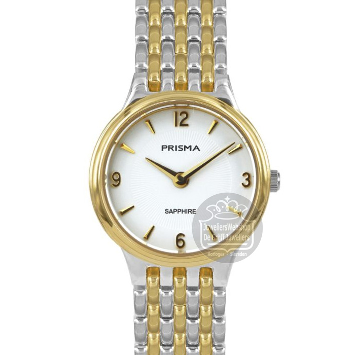 Prisma Horloge P1416 Dames Stainless Steel Bicolor Saffier - Afbeelding 3