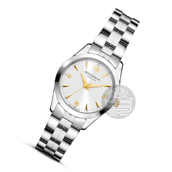 Rodania Geneva Dameshorloge R12023 Zilver - Afbeelding 3