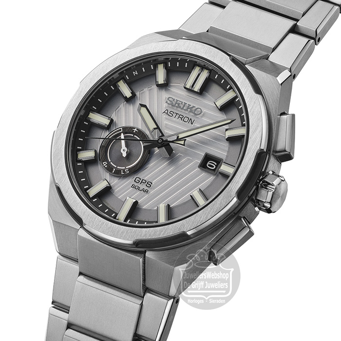 Seiko Astron SSJ037J1 Horloge GPS Solar World Time Titanium - Afbeelding 5