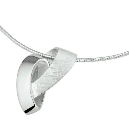 Zilveren Collier met Hanger gescratcht 13.13864