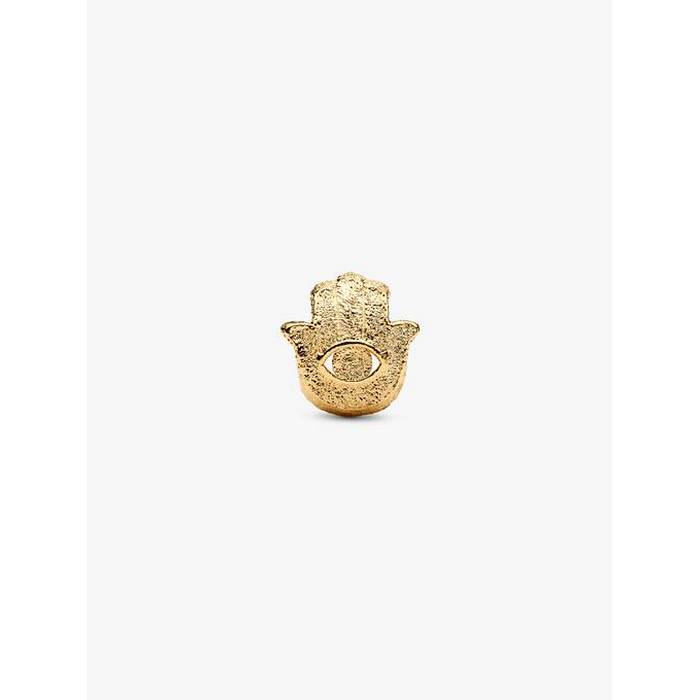 Pandora Bedel Goldplated Getextureerde Mini Hand Van Fatima Charm 764042C00 - Afbeelding 6