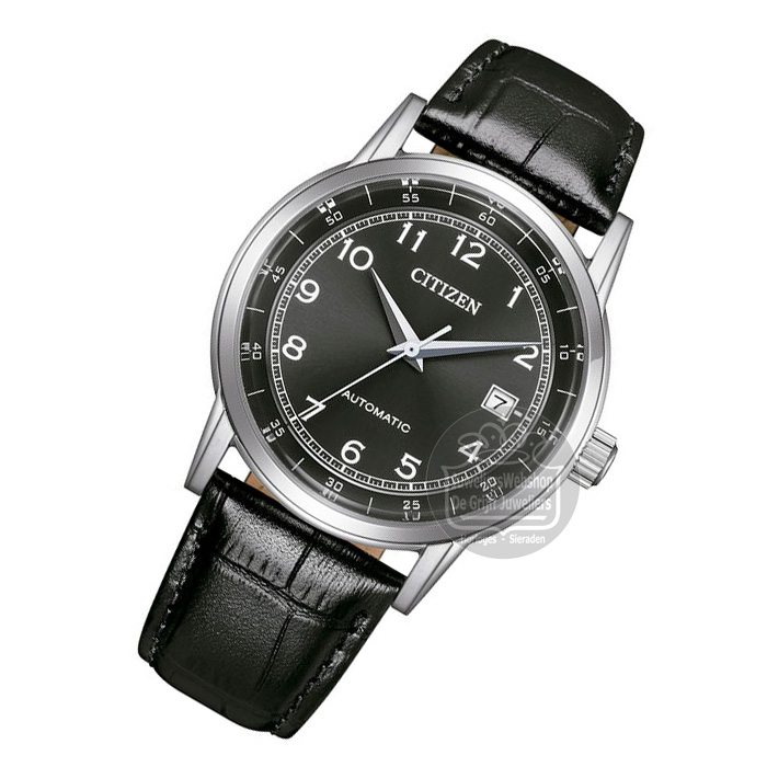 Citizen NJ0210-05E horloge Automatic Zwart Leer - Afbeelding 3