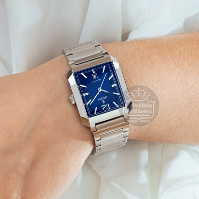 Festina F20679-3 dameshorloge On the Square Staal Blauw - Afbeelding 3