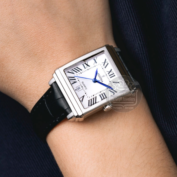 Festina F20682-3 dameshorloge On the Square Zwart Leer - Afbeelding 3