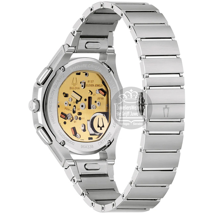 Bulova Curv Chronograaf Herenhorloge 96A338 Groen - Afbeelding 4