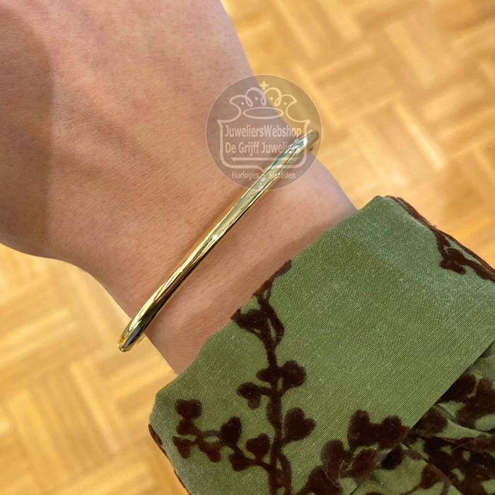 Fjory Gouden Bangle Rond 40-A306104 4mm - Afbeelding 3
