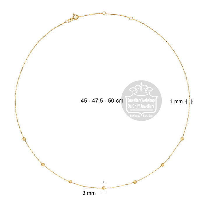 Jackie Gold Rembrandt Necklace JKN25.554 - Afbeelding 5