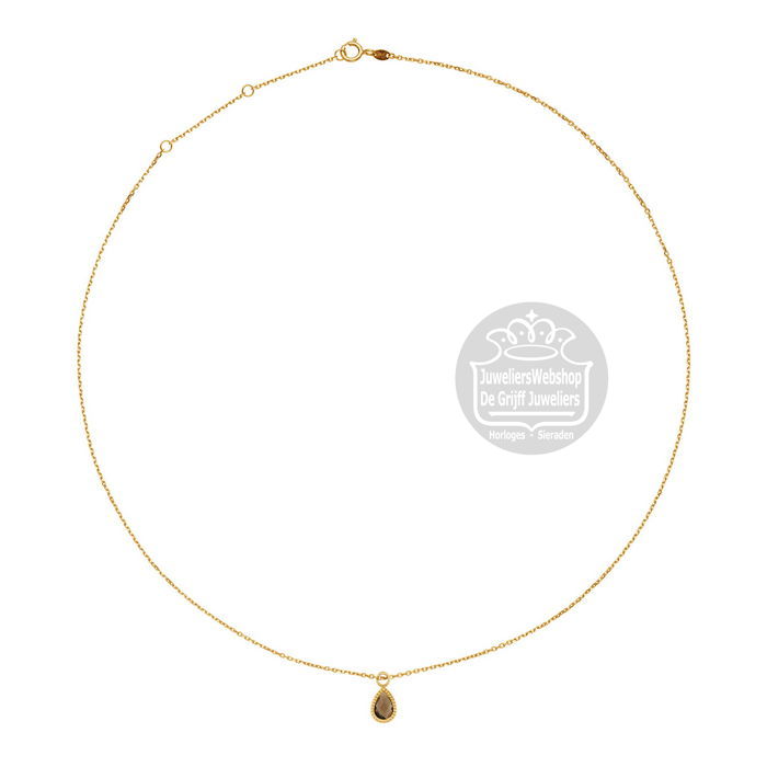 Jackie Gold Amstel Smokey Quartz Necklace JKN25.561 - Afbeelding 3