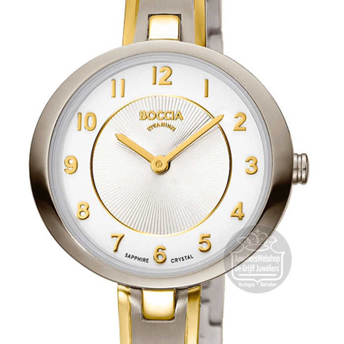 Boccia 3377-01 horloge dames titanium bicolor - Afbeelding 3