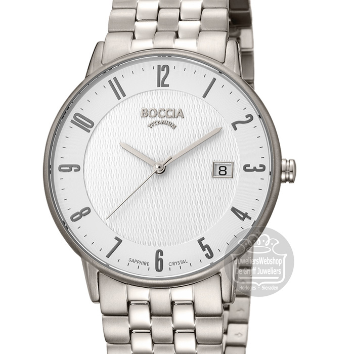 Boccia 3607-06 horloge heren titanium zilver - Afbeelding 3
