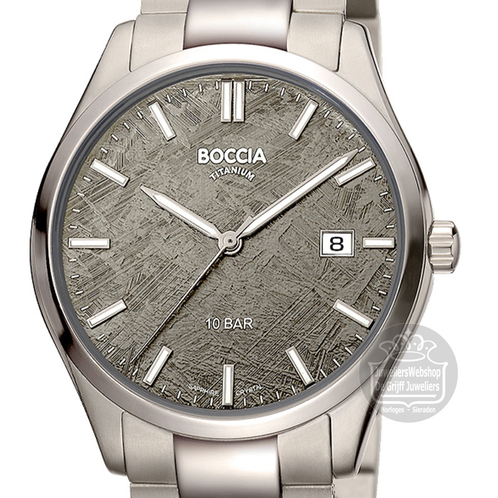 Boccia 3672-01 horloge heren titanium grijs - Afbeelding 3