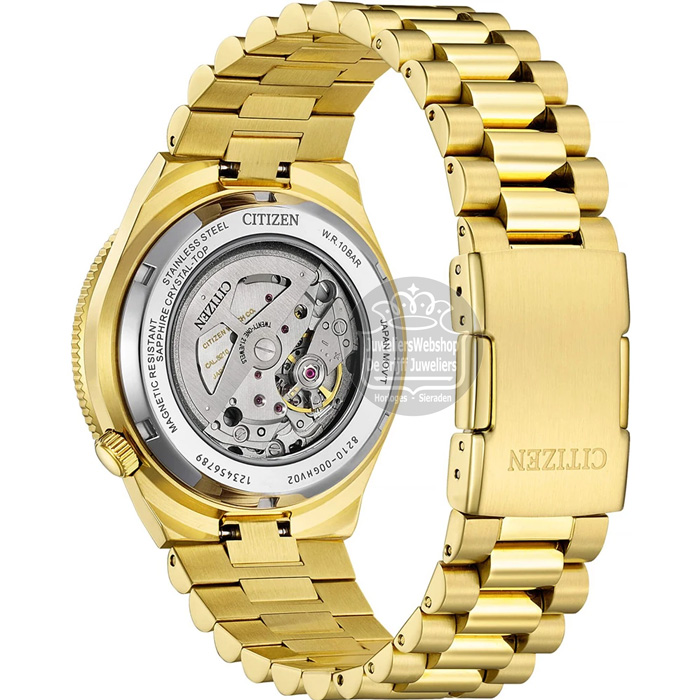 Citizen NJ0232-53X horloge Automatic Goldplated Groen Tsuyosa Shore - Afbeelding 4