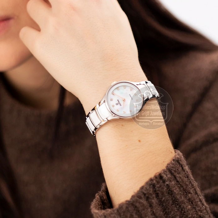 Festina F20752-8 Dameshorloge Ceramic Wit Parelmoer - Afbeelding 3