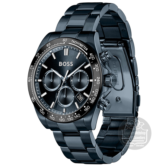 Hugo Boss Hero Chrono Horloge HB1514270 heren Blauw - Afbeelding 3