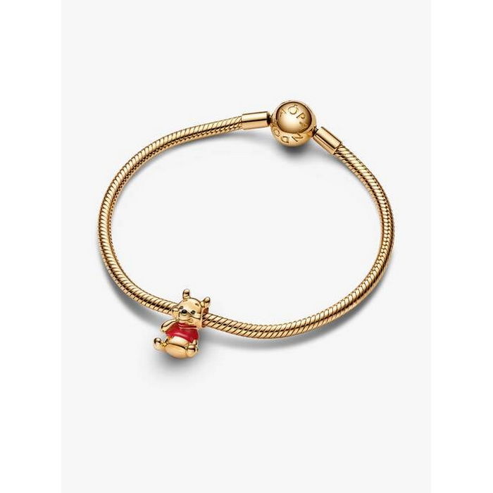 Pandora bedel Goldplated Disney Winnie the Pooh Bear Charm 762212C01 Collabs - Afbeelding 3