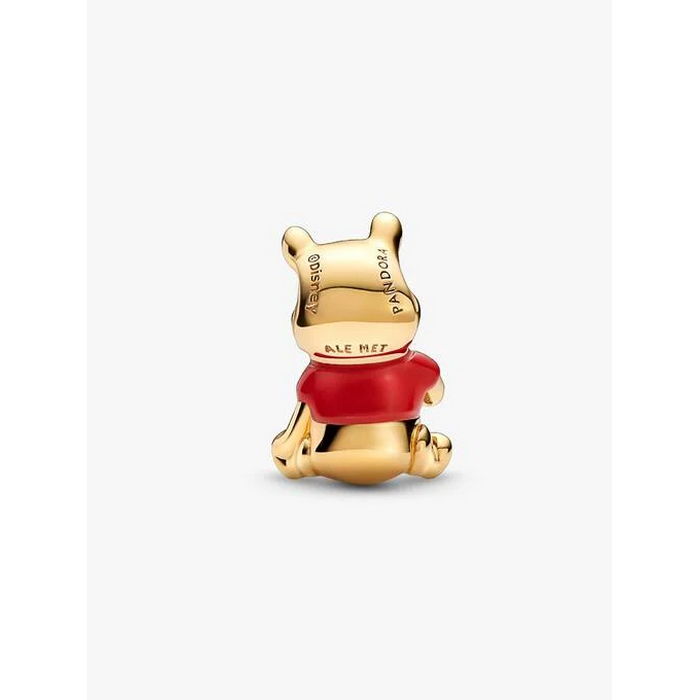 Pandora bedel Goldplated Disney Winnie the Pooh Bear Charm 762212C01 Collabs - Afbeelding 4