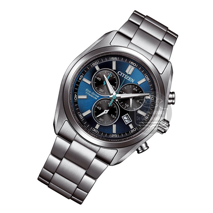 Citizen AT2590-59L horloge Eco-Drive Chrono Titanium Blauw - Afbeelding 5