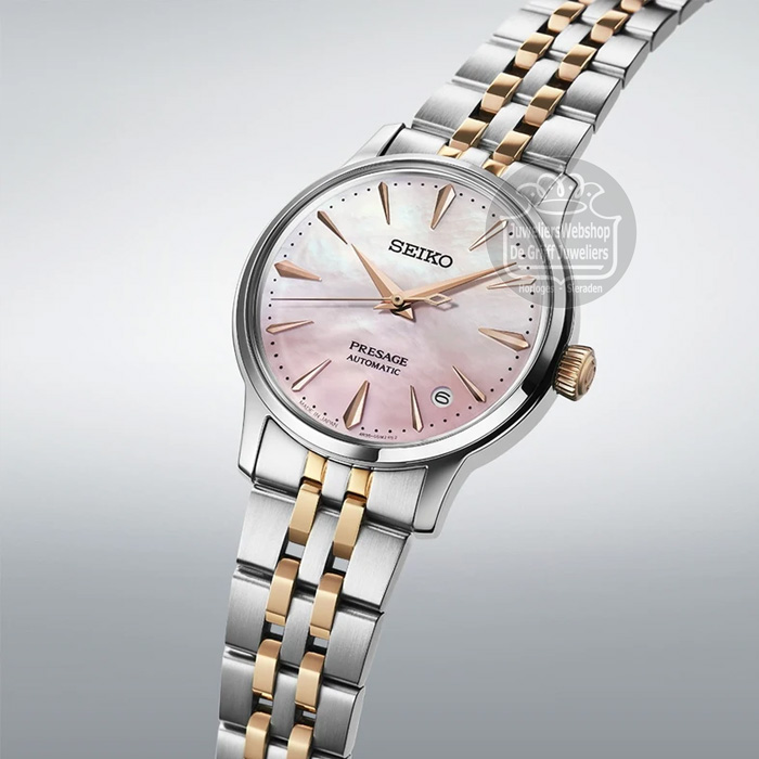 Seiko Presage Limited Edition Cocktail Time Bicolor SRPM06J1 Dameshorloge - Afbeelding 4