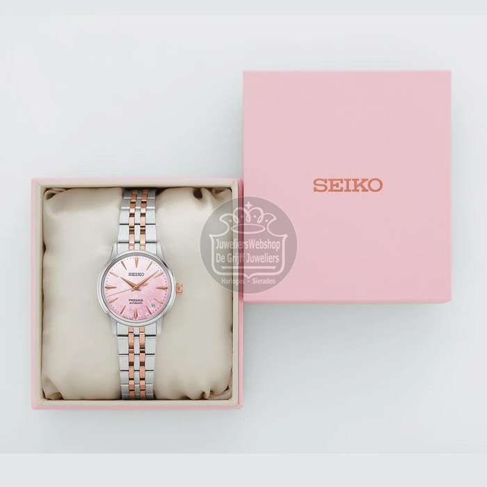 Seiko Presage Limited Edition Cocktail Time Bicolor SRPM06J1 Dameshorloge - Afbeelding 5