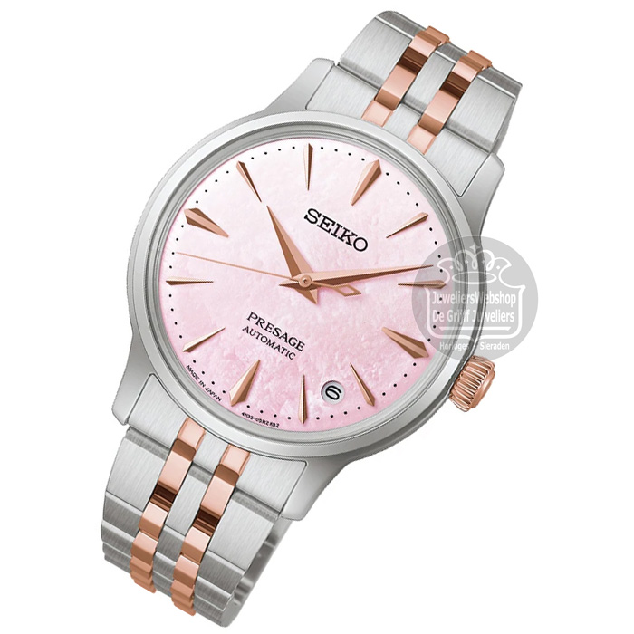 Seiko Presage Limited Edition Cocktail Time Bicolor SRPM06J1 Dameshorloge - Afbeelding 6