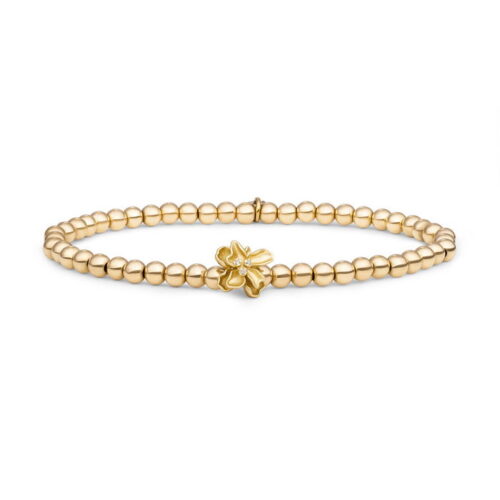 Sparkling Jewels Botanic Zirconia Armband SB-G-4MM-FLOWER-02