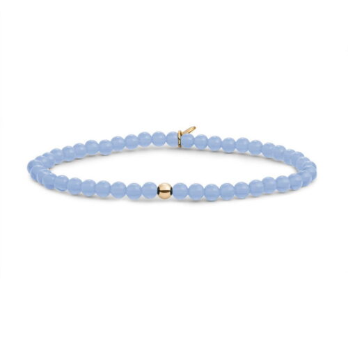 Sparkling Jewels Milky Blue Jade Saturn 4mm Armband SBG-GEM68-ADD-4MM