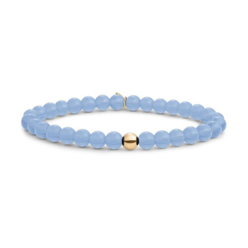 Sparkling Jewels Milky Blue Jade Saturn 6mm Armband SBG-GEM68-ADD-6MM