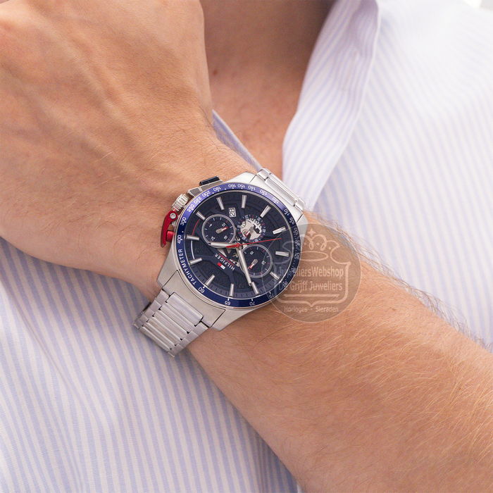 Tommy Hilfiger Horloge TH1792261 Bank Multi-Functie Blauw - Afbeelding 4