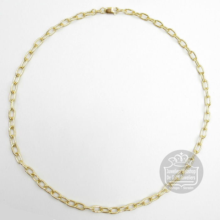 Mori Gold Filté 14 Karaat CFE Collier 40-GF-CFER04545 45cm - Afbeelding 4