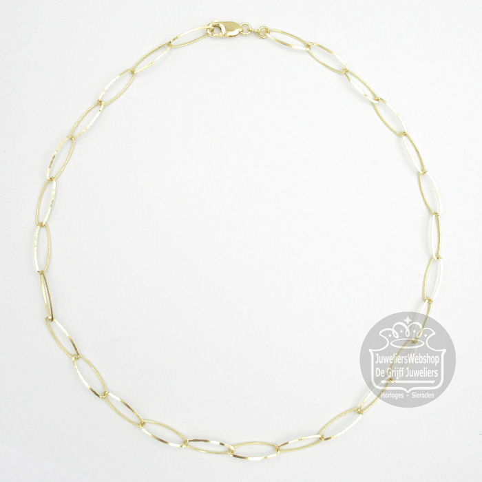 Mori Gold Filté 14 Karaat Fantasie Collier 40-GF-FVS06045 45cm - Afbeelding 3