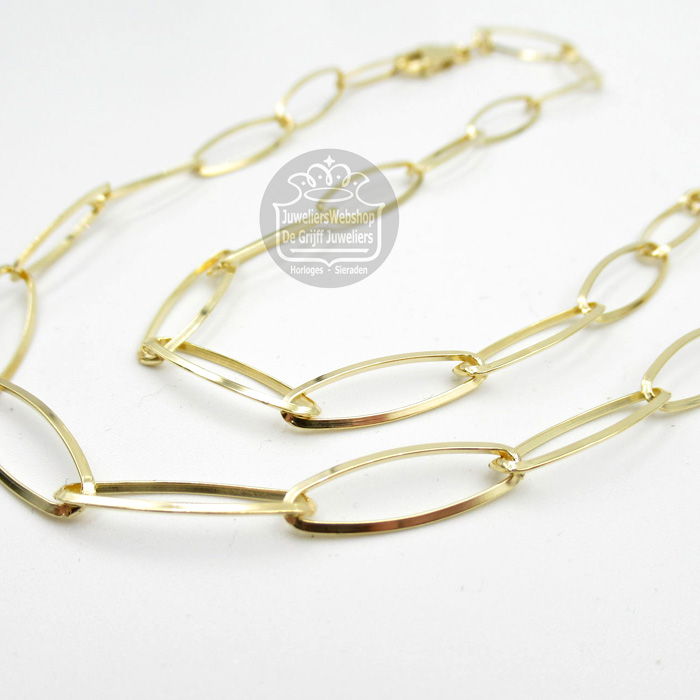 Mori Gold Filté 14 Karaat Fantasie Collier 40-GF-FVS06045 45cm - Afbeelding 5