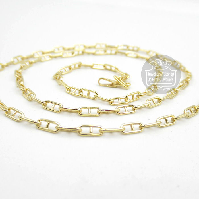 Mori Gold Filté 14 Karaat Mariner Collier 40-GF-MAS02445 45cm - Afbeelding 4