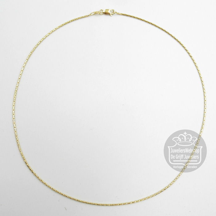 Mori Gold Filté 14 Karaat Palmier Collier 40-GF-PA01345 45cm - Afbeelding 3