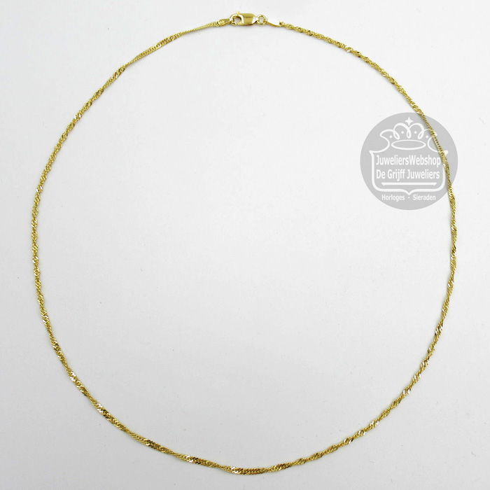 Mori Gold Filté 14 Karaat Singapore Collier 40-GF-SIN01845 45cm - Afbeelding 3